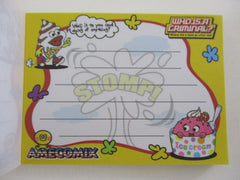 Cute Kawaii Pool Cool Comix Junk Food Mini Notepad / Memo Pad - Stationery Designer Paper Collection Rare