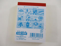 Cute Kawaii Pool Cool Comix Junk Food Mini Notepad / Memo Pad - Stationery Designer Paper Collection Rare