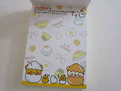 Cute Kawaii Crux Egg Rice Bowl Mini Notepad / Memo Pad - Stationery Designer Paper Collection Rare