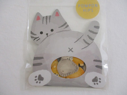 Cute Kawaii Mind Wave Cat Flake Stickers Sack - for Journal Agenda Planner Scrapbooking Craft Diary Schedule Notebook Gift