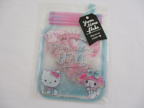 Cute Kawaii Sanrio Little Twin Stars My Melody Cinnamoroll Flake Sticker Sack 2020 - Collectible Preowned