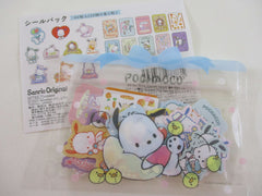Cute Kawaii Sanrio Characters Flake Stickers Sack Preowned - Pochacco - New preowned