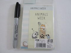 Cute Kawaii Crux Hedgehog Dog Penguin MINI Letter Set Pack - Stationery Writing Note Paper Envelope