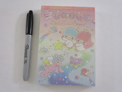 Cute Kawaii Sanrio Little Twin Stars 4 x 6 Inch Notepad / Memo Pad - Stationery Designer Paper Collection