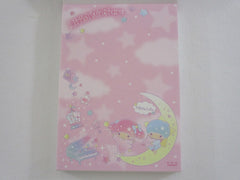 Cute Kawaii Sanrio Little Twin Stars 4 x 6 Inch Notepad / Memo Pad - Stationery Designer Paper Collection