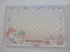 Cute Kawaii Sanrio Little Twin Stars 4 x 6 Inch Notepad / Memo Pad - Stationery Designer Paper Collection