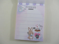 Cute Kawaii Q-Lia Cafe Parlor Bunnies Rabbit Mini Notepad / Memo Pad - Stationery Design Writing Paper Collection