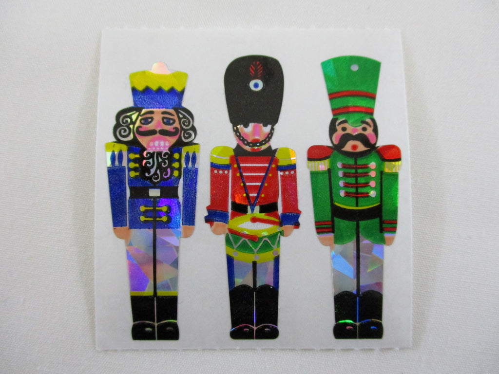 Sandylion Christmas Toys Soldiers Prismatic Sticker Sheet / Module - Vintage & Collectible