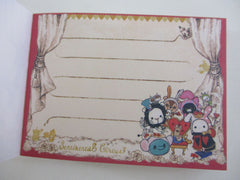 Cute Kawaii San-X Sentimental Circus Mini Notepad / Memo Pad - J - Vintage Rare