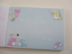 Cute Kawaii Q-Lia Dino Cafe Bubble Tea Drink Mini Notepad / Memo Pad - Stationery Design Writing Collection