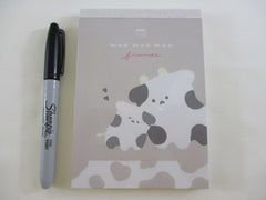 Cute Kawaii Q-Lia Dear Moo Moo Cow 4 x 6 Inch Notepad / Memo Pad - B - Stationery Designer Paper Collection