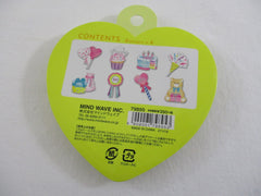 Cute Kawaii Mind Wave Heart Holic Candy Drop Style Flake Stickers Pack - F #Party - for Journal Planner Agenda Craft Scrapbook