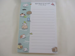 Cute Kawaii Q-Lia Hamster 4 x 6 Inch Notepad / Memo Pad - Stationery Designer Paper Collection
