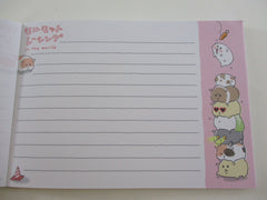 Cute Kawaii Q-Lia Hamster 4 x 6 Inch Notepad / Memo Pad - Stationery Designer Paper Collection