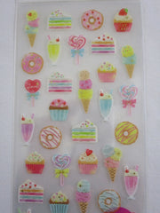 Cute Kawaii Mind Wave Cherie Couleur Donut Ice Cream Cupcake Drink Sticker Sheet - for Journal Planner Craft Organizer Calendar