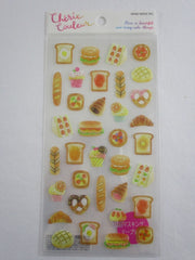 Cute Kawaii Mind Wave Cherie Couleur Bakery Bread Croissant Sandwich Pretzel Sticker Sheet - for Journal Planner Craft Organizer Calendar