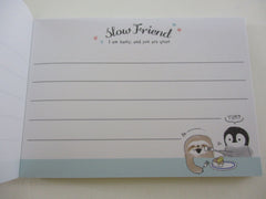 Cute Kawaii  Q-Lia Penguin Yummy Mini Notepad / Memo Pad - Stationery Designer Paper Collection