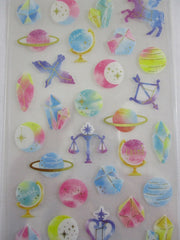 Cute Kawaii Mind Wave Cherie Couleur Stars Horoscope Planet Dream Unicorn Sticker Sheet - for Journal Planner Craft Organizer