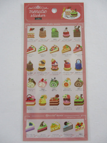 Cute Kawaii Mind Wave Menutic Fruit Cake Roll Pie Sticker Sheet - for Journal Planner Craft Organizer