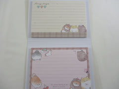 Cute Kawaii Crux Dog Friends Unicorn 4 x 6 Inch Notepad / Memo Pad - Stationery Designer Paper Collection