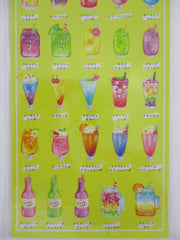 Cute Kawaii Mind Wave Menutic Colorful Fruit Juice Drink Sticker Sheet - for Journal Planner Craft Organizer