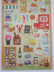 Cute Kawaii Mind Wave Miniature Animal Family - Cat Market Shops Kitchen Life Sticker Sheet - for Journal Planner Craft