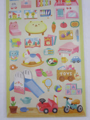 Cute Kawaii Mind Wave Miniature Animal Family - Squirrel Play Room Toys Sticker Sheet - for Journal Planner Craft