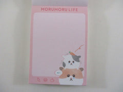 Cute Kawaii Q-Lia Moru Hamster Mini Notepad / Memo Pad - Stationery Design Writing Paper Collection