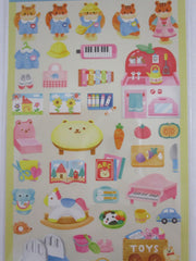 Cute Kawaii Mind Wave Miniature Animal Family - Squirrel Play Room Toys Sticker Sheet - for Journal Planner Craft