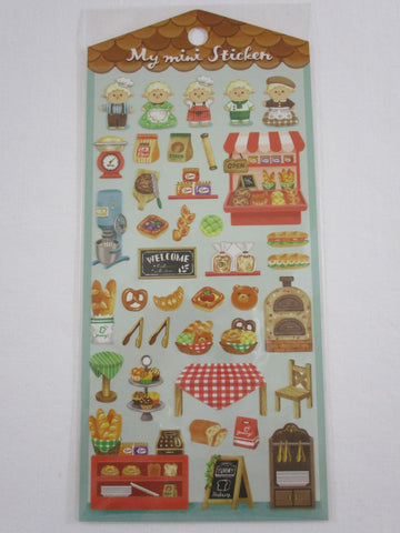 Cute Kawaii Mind Wave Miniature Animal Family - Sheep Bakery Shop Sticker Sheet - for Journal Planner Craft