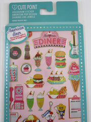 Cute Kawaii Mind Wave Fancytopia Collection Sticker Sheet - American Diner - for Journal Planner Craft Organizer Schedule
