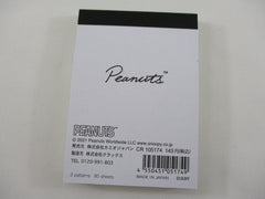 Cute Kawaii Peanuts Snoopy Mini Notepad / Memo Pad Kamio - K Reading - Stationery Designer Paper Collection