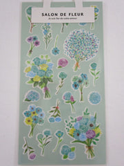 Cute Kawaii Mind Wave Flower Parlor Salon de Fleur Sticker Sheet - B - for Journal Planner Craft Organizer Calendar Garden Spring Nature