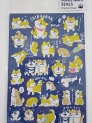 Cute Kawaii Mind Wave Playful Dogs Puppies Sticker Sheet - for Journal Planner Craft
