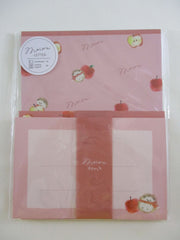 Cute Kawaii Q-lia Apple Hedgehog Autumn Letter Set Pack - Stationery Writing Paper Penpal Collectible