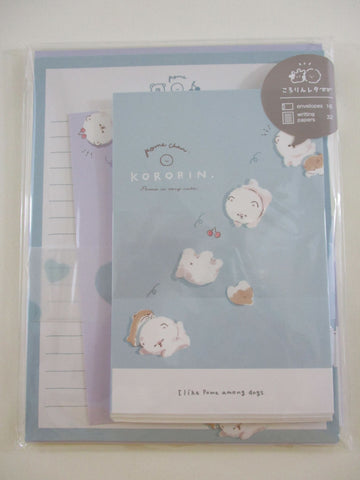 Cute Kawaii Qlia Dog Puppies Pome Chan Kororin Letter Set Pack - Stationery Writing Paper Penpal Collectible