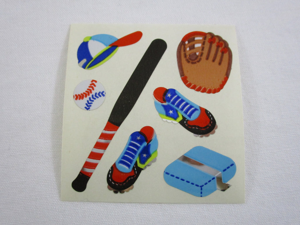 Sandylion Baseball Gear Sport Shiny Sticker Sheet / Module - Vintage & Collectible