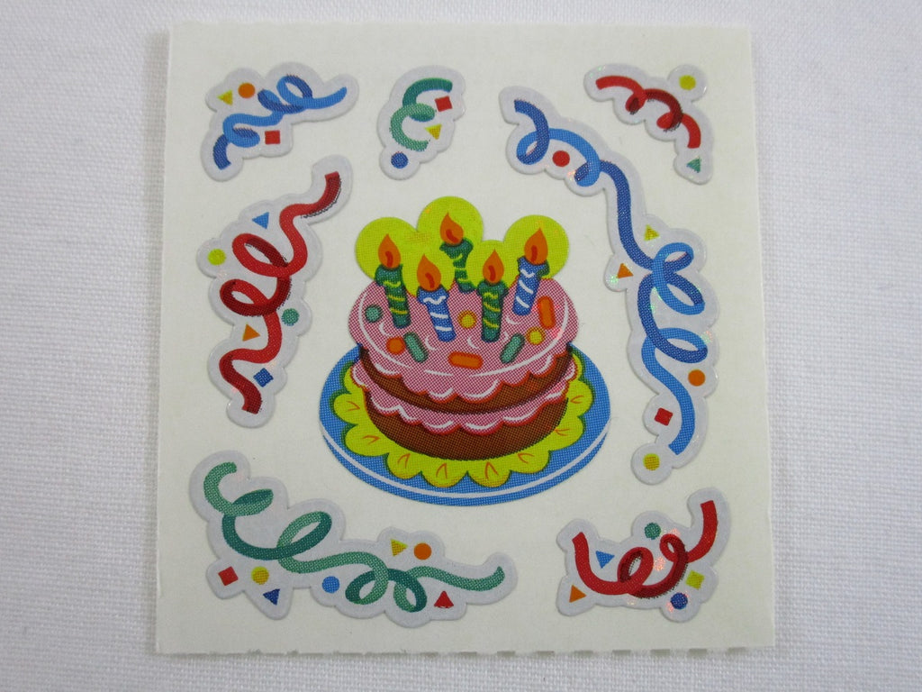 Sandylion Birthday Cake Sticker Sheet / Module - Vintage & Collectible