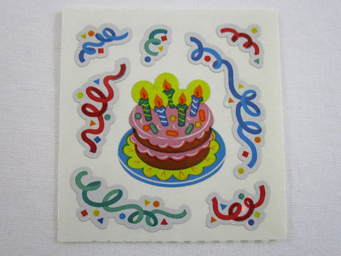 Sandylion Birthday Cake Sticker Sheet / Module - Vintage & Collectible