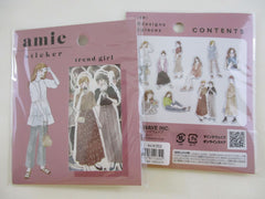 Cute Kawaii MW Amie Girl Style - B Trend Flake Stickers Sack - for Journal Agenda Planner Scrapbooking Craft