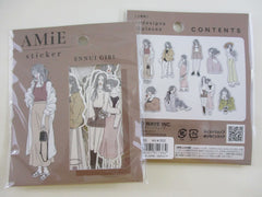 Cute Kawaii MW Amie Girl Style - C Flake Stickers Sack - for Journal Agenda Planner Scrapbooking Craft