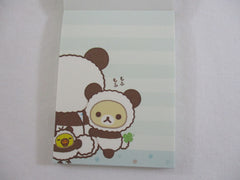 Cute Kawaii San-X Rilakkuma Bear Panda Mini Notepad / Memo Pad - B - Stationery Writing Message
