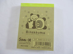 Cute Kawaii San-X Rilakkuma Bear Panda Mini Notepad / Memo Pad - B - Stationery Writing Message