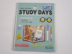 Cute Kawaii MW Hobby Time Flake Stickers Sack - Study Student Learn Read College School - for Journal Agenda Planner Scrapbooking Craft