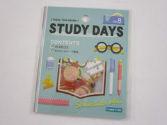 Cute Kawaii MW Hobby Time Flake Stickers Sack - Study Student Learn Read College School - for Journal Agenda Planner Scrapbooking Craft