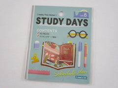 Cute Kawaii MW Hobby Time Flake Stickers Sack - Study Student Learn Read College School - for Journal Agenda Planner Scrapbooking Craft