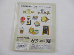 Cute Kawaii MW Hobby Time Flake Stickers Sack - Cafe Coffee Time - for Journal Agenda Planner Scrapbooking Craft
