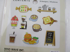 Cute Kawaii MW Hobby Time Flake Stickers Sack - Cafe Coffee Time - for Journal Agenda Planner Scrapbooking Craft