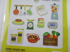 Cute Kawaii MW Hobby Time Flake Stickers Sack - Cooking Baking Kitchen Chef - for Journal Agenda Planner Scrapbooking Craft