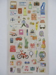 Cute Kawaii Kamio Room Portrait Series Sticker Sheet - Trip Travel Vacation  - for Journal Planner Craft Agenda Organizer Scrapbook